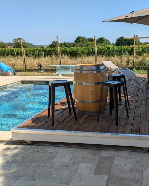 Terrasse coulissante