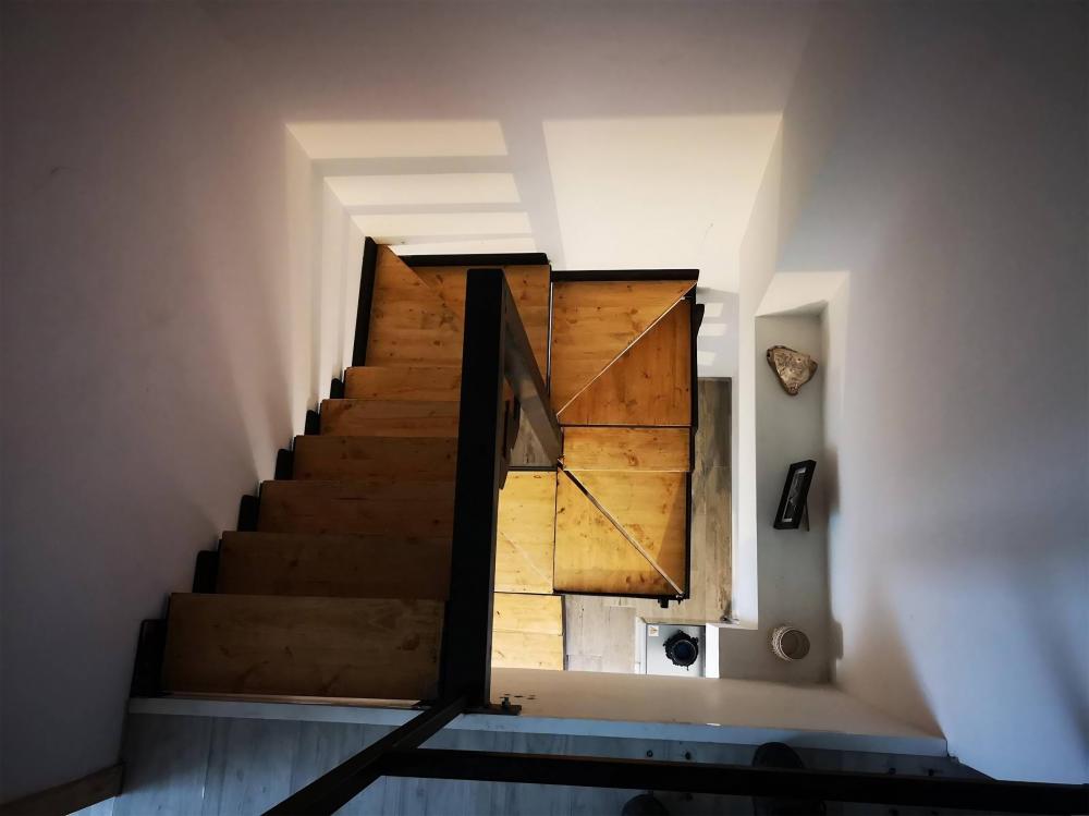 Escalier acier bois sur mesure près de Arcachon
